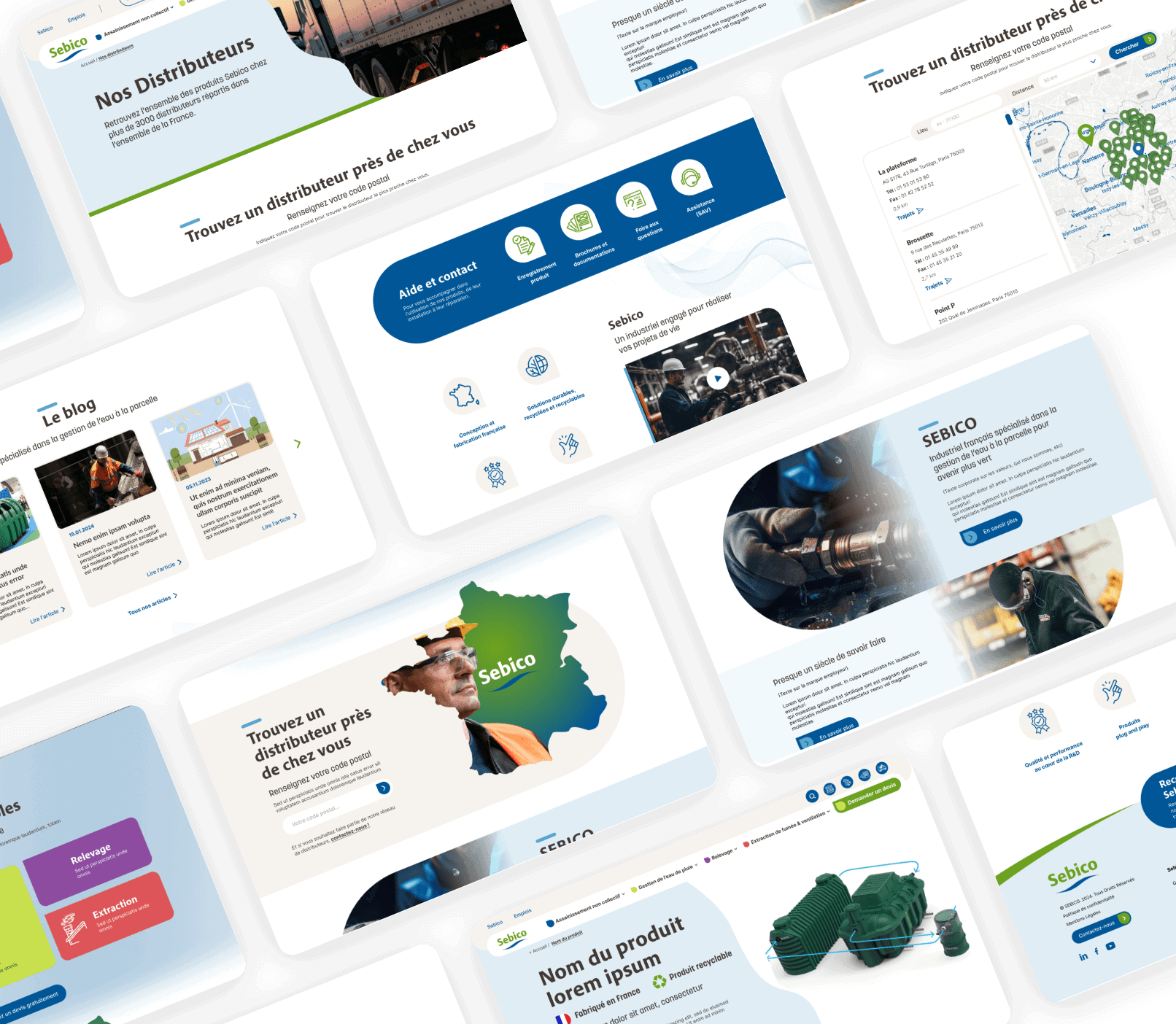 design de la refonte du site web